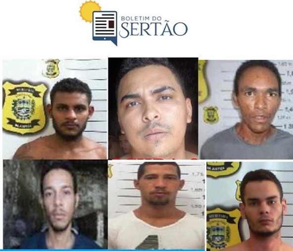 Polícia Militar divulga imagens dos últimos foragidos da penitenciária de Picos