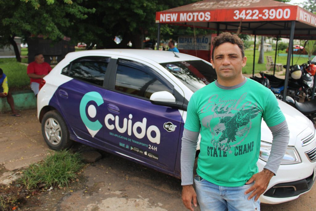 “Se continuar desse jeito não temos como ir para frente, porque não temos chamada nem corrida”, Vanderlan Alves, motorista de aplicativo