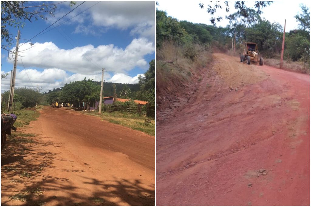 Secretaria de Agricultura e de Obras de Picos reformaram estrada que passa por três povoados