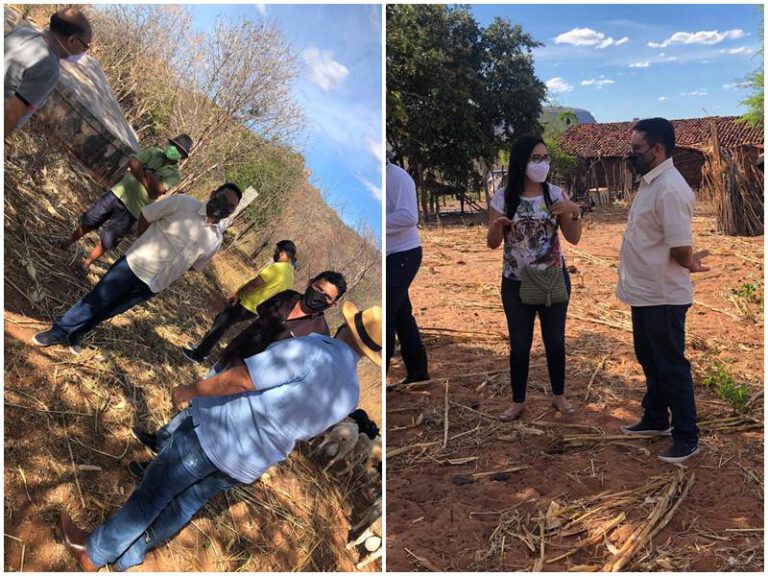 Vereador Afonsinho visita comunidade de Alto dos Canutos e acompanha projeto agrícola