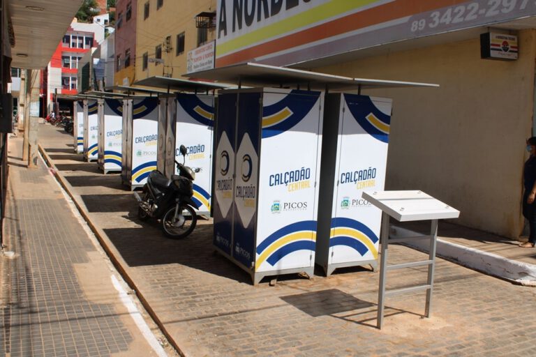 Calçadão Central de Picos permanece sem data para inauguração