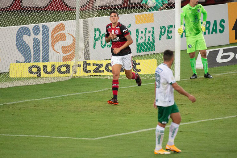 Com gol aos 51 minutos, Flamengo vira sobre o Goiás e cola no líder