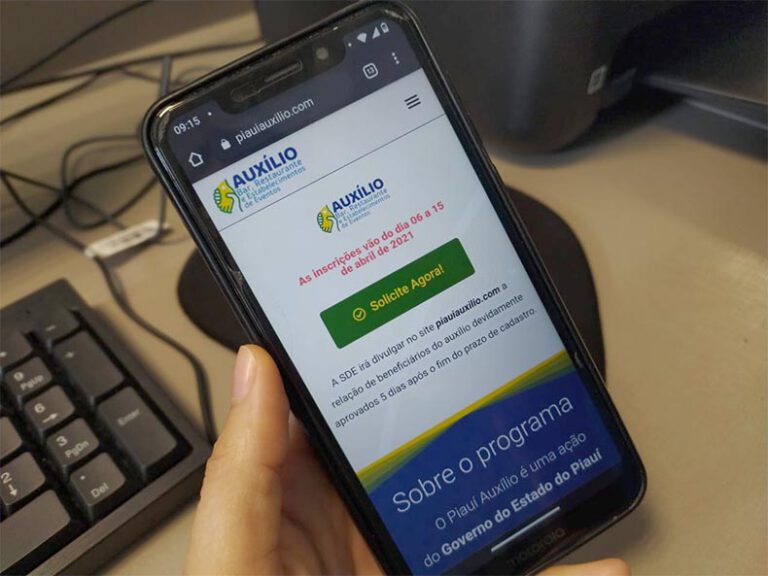 Site para cadastro do auxílio emergencial do Piauí é liberado; 6 mil devem ser beneficiados