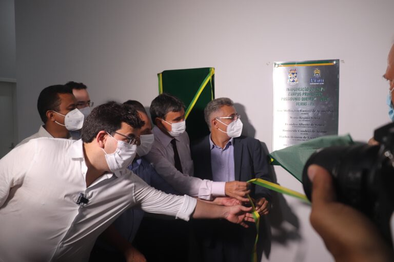 Governador Wellington Dias, Rafael Fonteles e reitor Evandro Alberto inauguram nova sede da Uespi de Oeiras