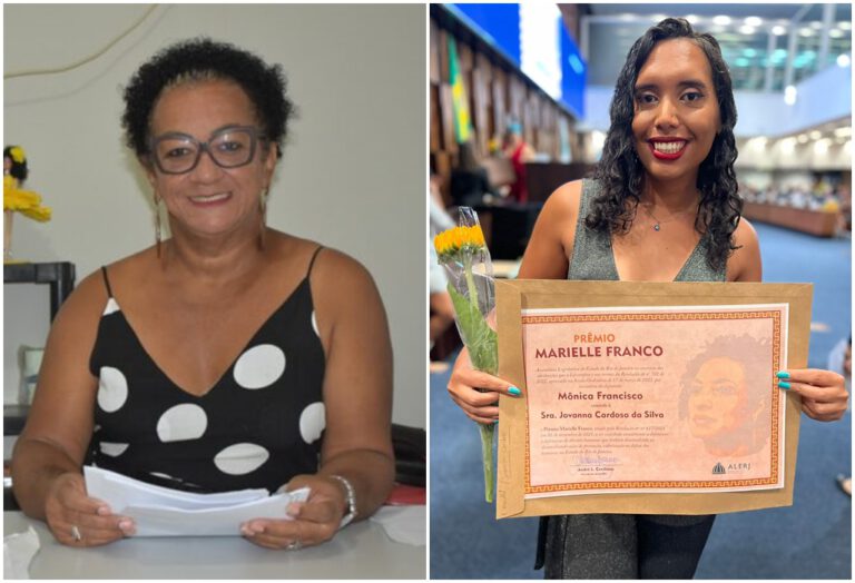 Assembleia Legislativa do Rio de Janeiro concede Prêmio Marielle Franco a Jovanna Cardoso