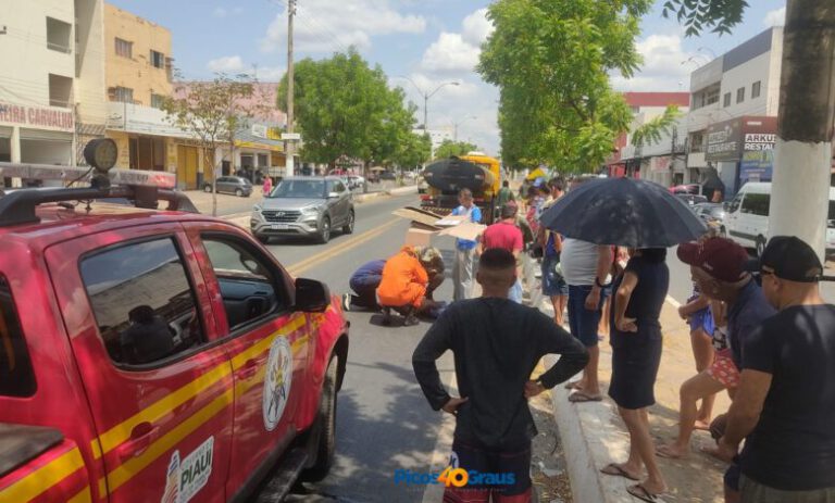 Homem de Massapê do Piauí morre após ser atropelado por carro-pipa em Picos