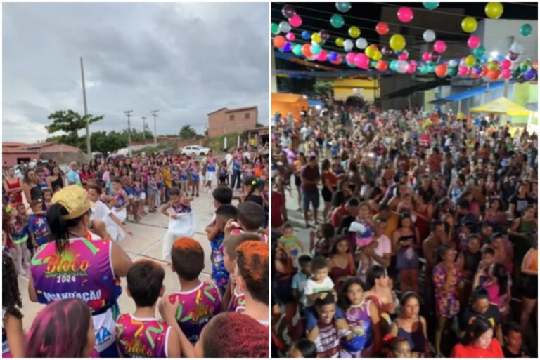 “Bloco Sapekinha” do Carnaval de Inhuma atrai multidão de pequenos foliões