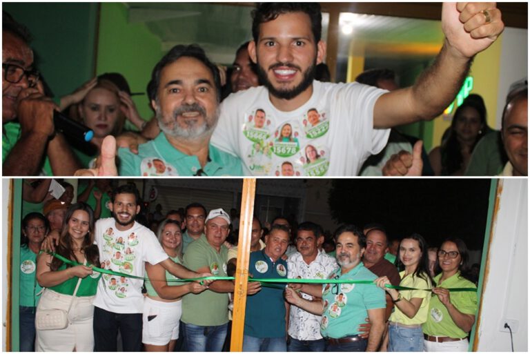 Santana do Piauí: João Guilherme e Valdenilson Dias inauguram comitê de campanha com grande participação popular