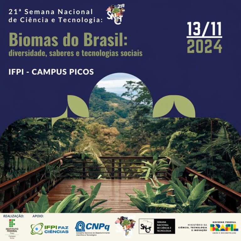 Feira de ciências do IFPI de Picos abordará biomas do Brasil