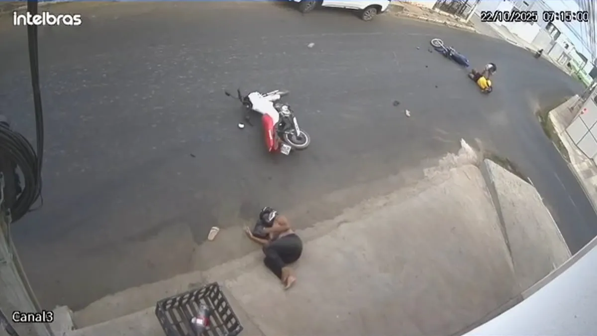Colisão envolvendo motocicletas em Picos - foto: Reprodução